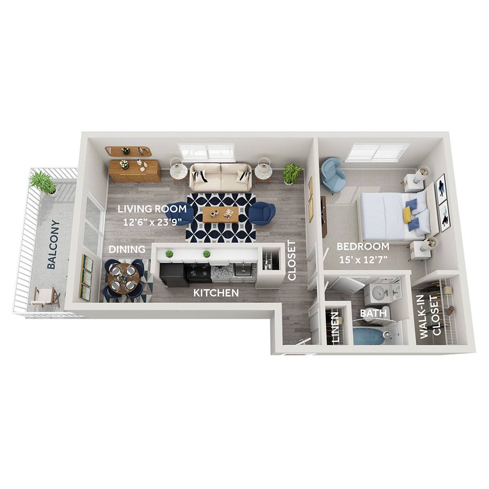 1 bedroom apartment for rent